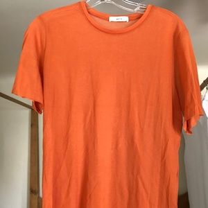 MATIN  COTTON ORANGE FINE KNIT T SHIRT